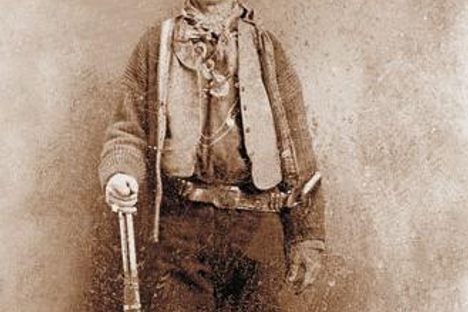One of only two confirmed images of Billy the Kid. 