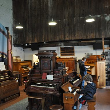 The Estey Organ Museum contains dozens of playable organs, of all shapes and sizes. 