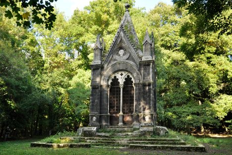 The mausoleum.