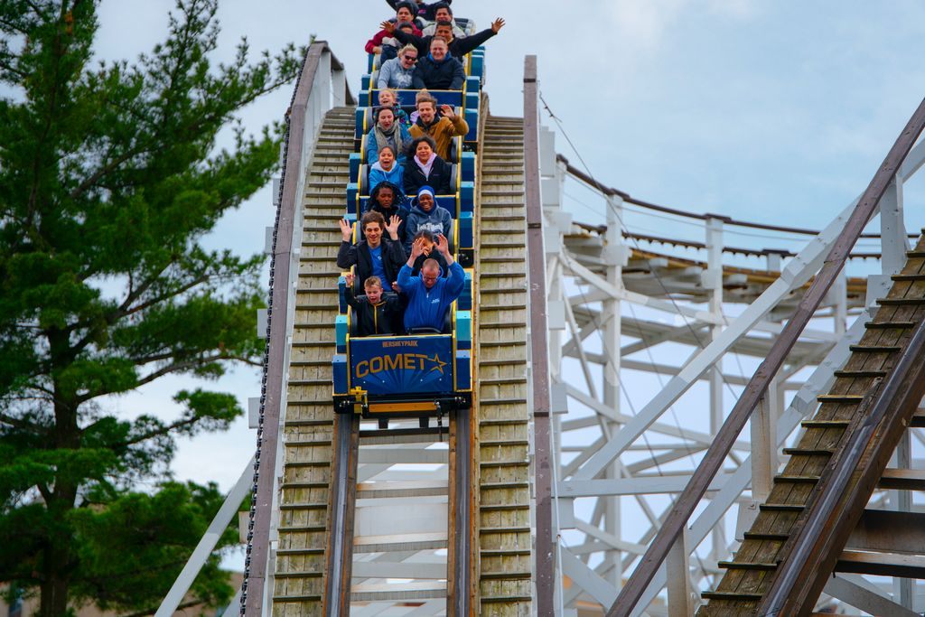 Hersheypark’s Comet is one of the star relics from the golden age of wooden coasters.