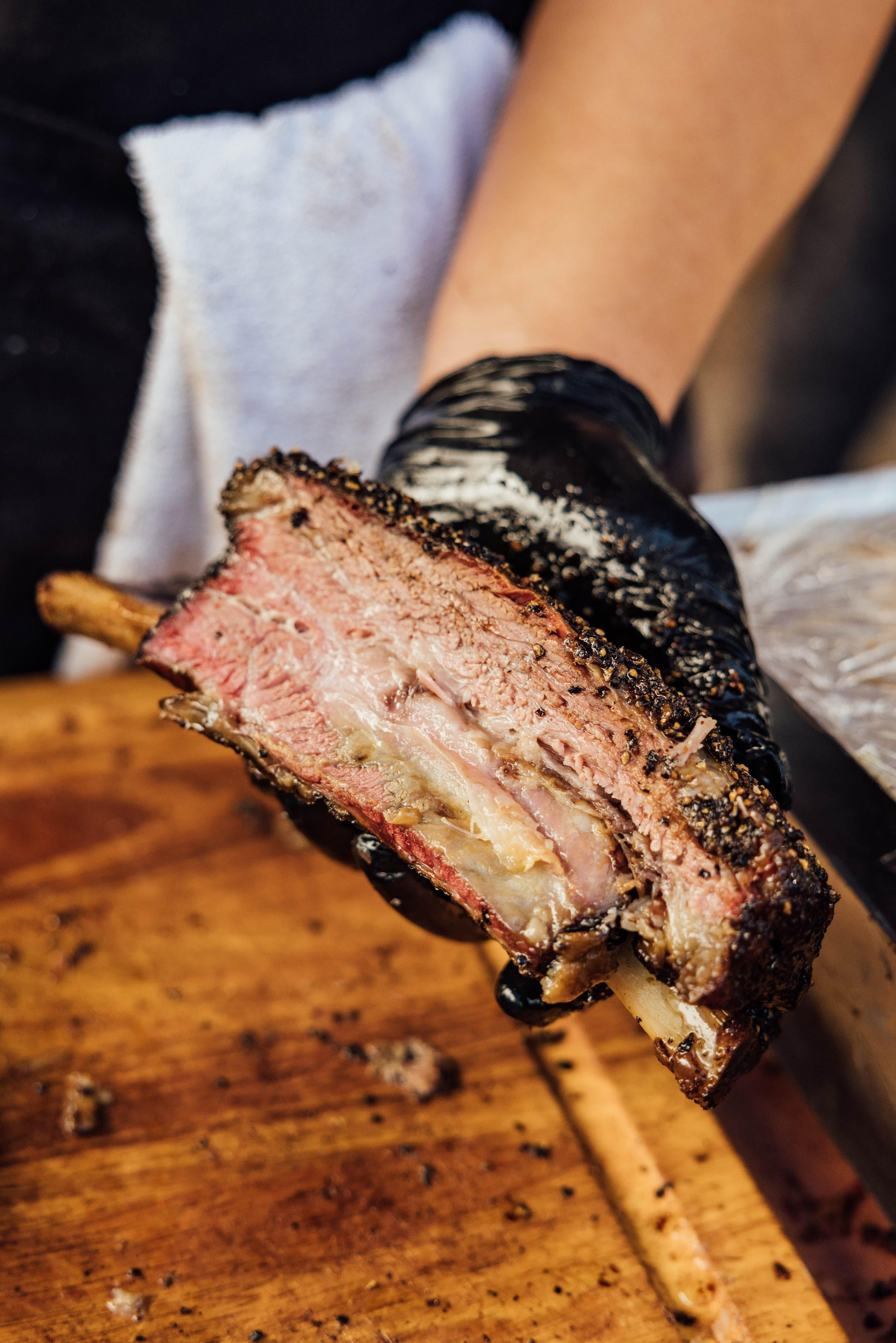 In Texas, beef (like this rib) is king. 
