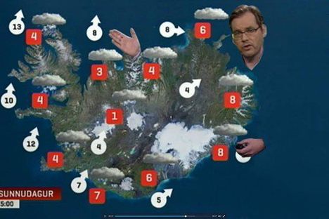 This Meteorologist Keeps Standing in Front of East Iceland and People Are Upset