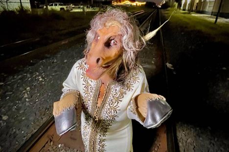 In 2018, artist Marisela Barrera fielded calls as San Antonio's ghostly Donkey Lady.