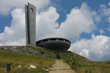 View of Buzludzha Monument.