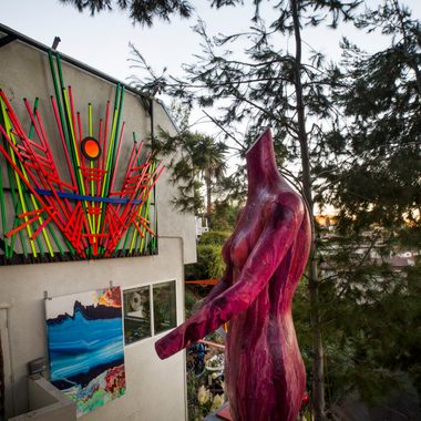 When Gordon began his garden, he started with mannequins.