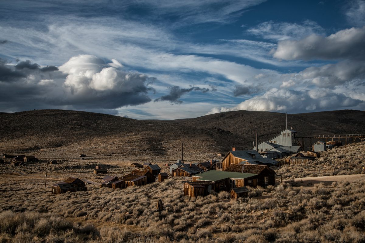 The ghost town of Bodie, California. 