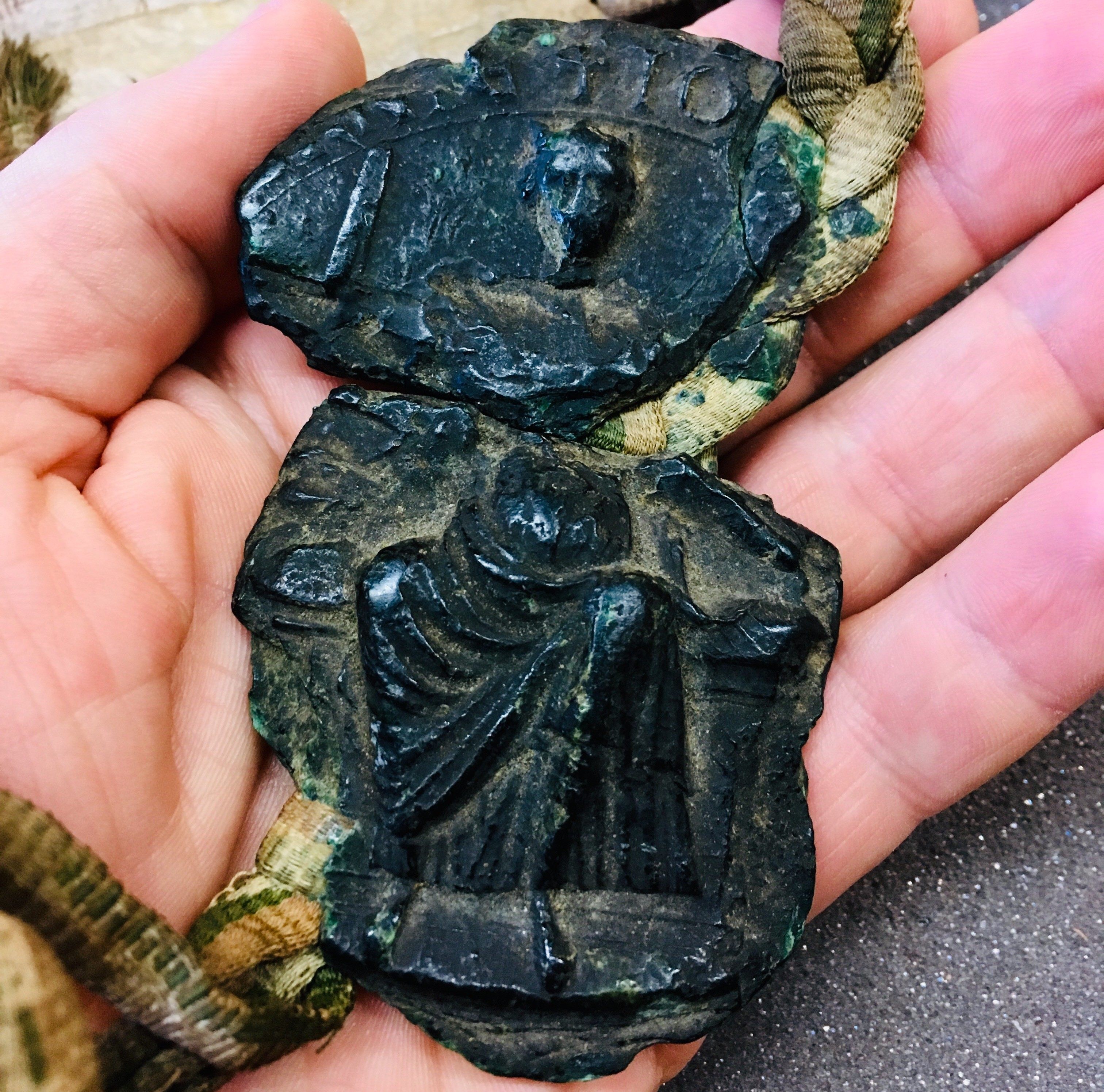 King John's royal seal, found with the document in a Durham library.