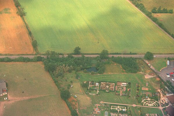 Air photo looking northeast.