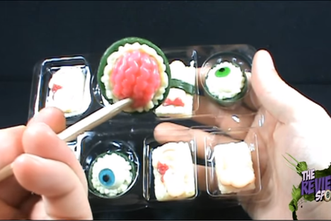 Watch This Guy Review Halloween-Themed Sushi, Hot Chocolate, and More