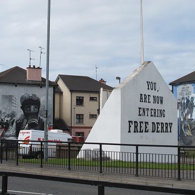 Free Derry corner and its murals.