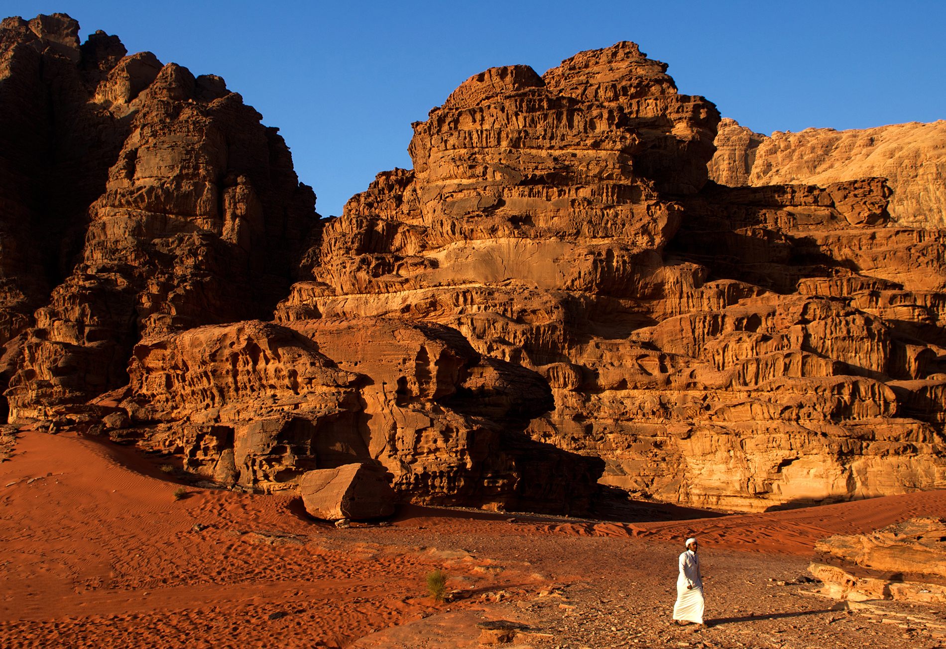 Wadi Rum in southern Jordan.