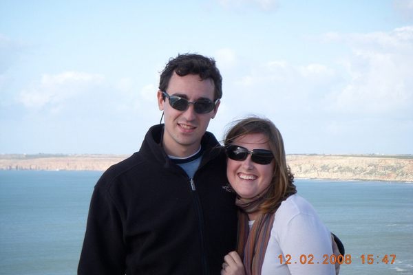 Me and my husband on the shores of Agadir