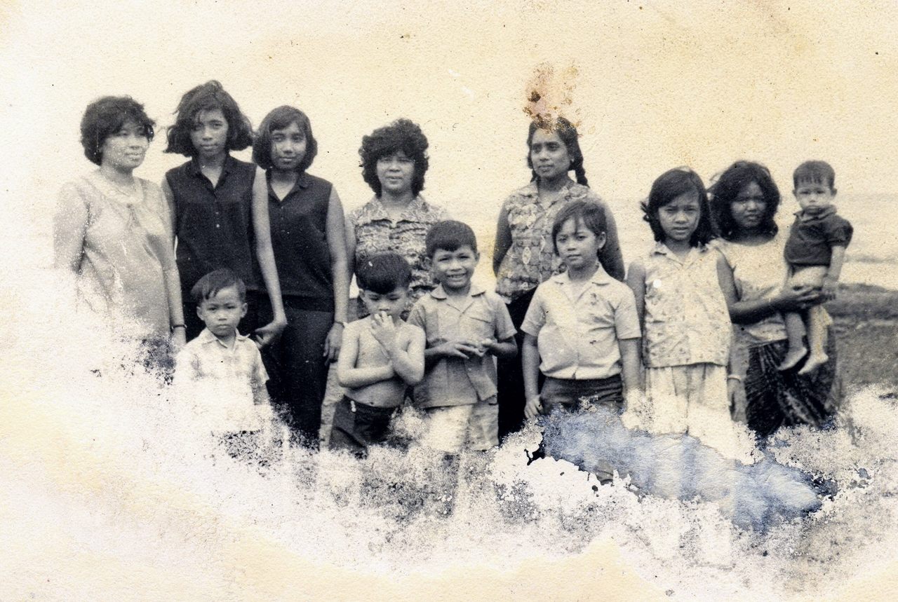 The Ramas on a family vacation in Kep, before the Khmer Rouge took over.