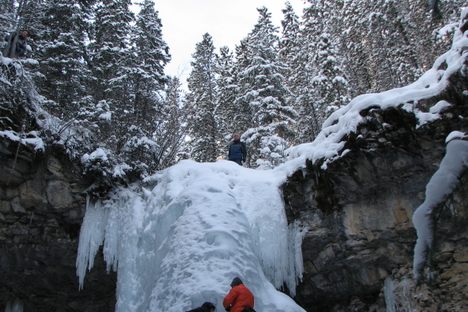 The frozen falls