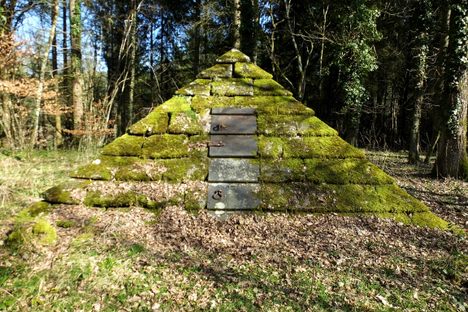 Pyramid at the Abandoned Cemetery of La Boulaye