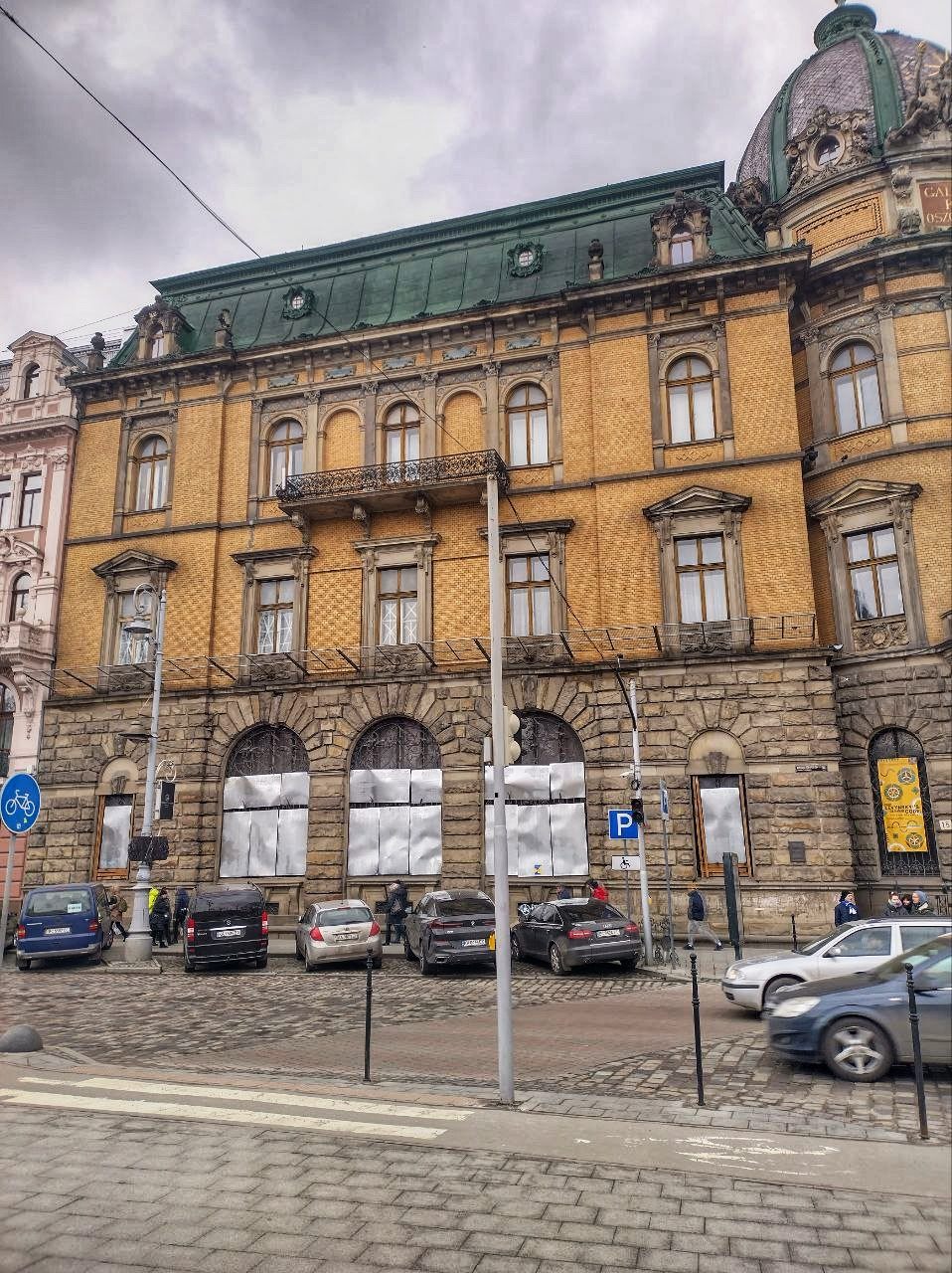 Following the Russian invasion of Ukraine on February 24, 2022, Lviv residents have been boarding up the city's historic architecture and sculptures.