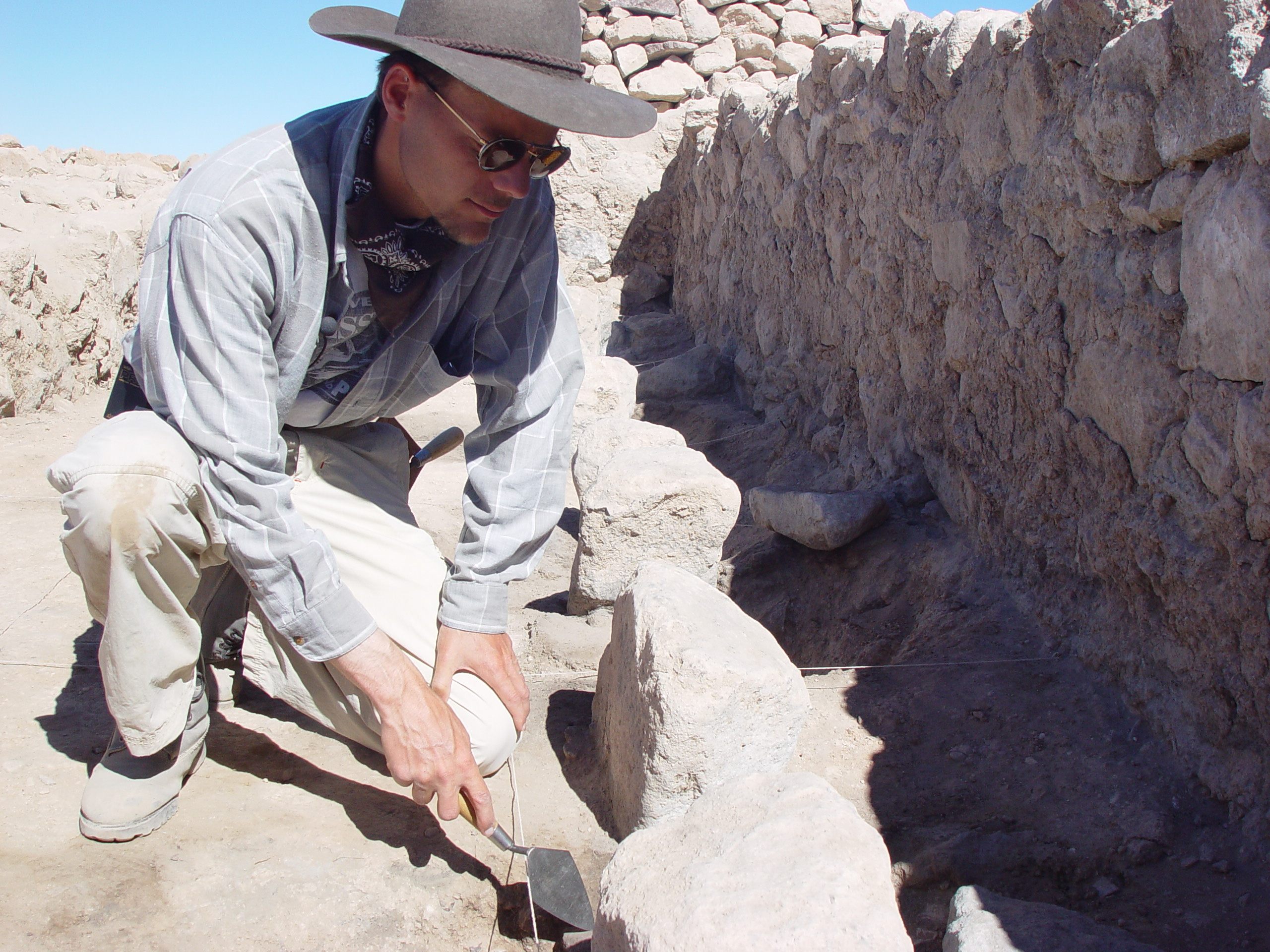 Excavating the brewery.