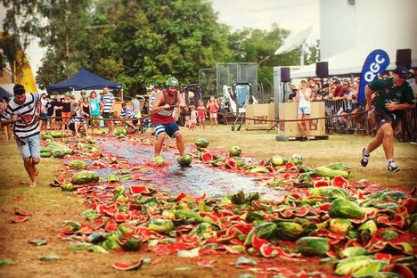 Watermelon Skiing