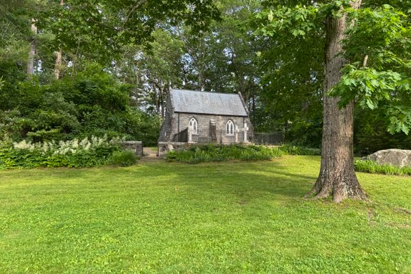 Facing chapel from road