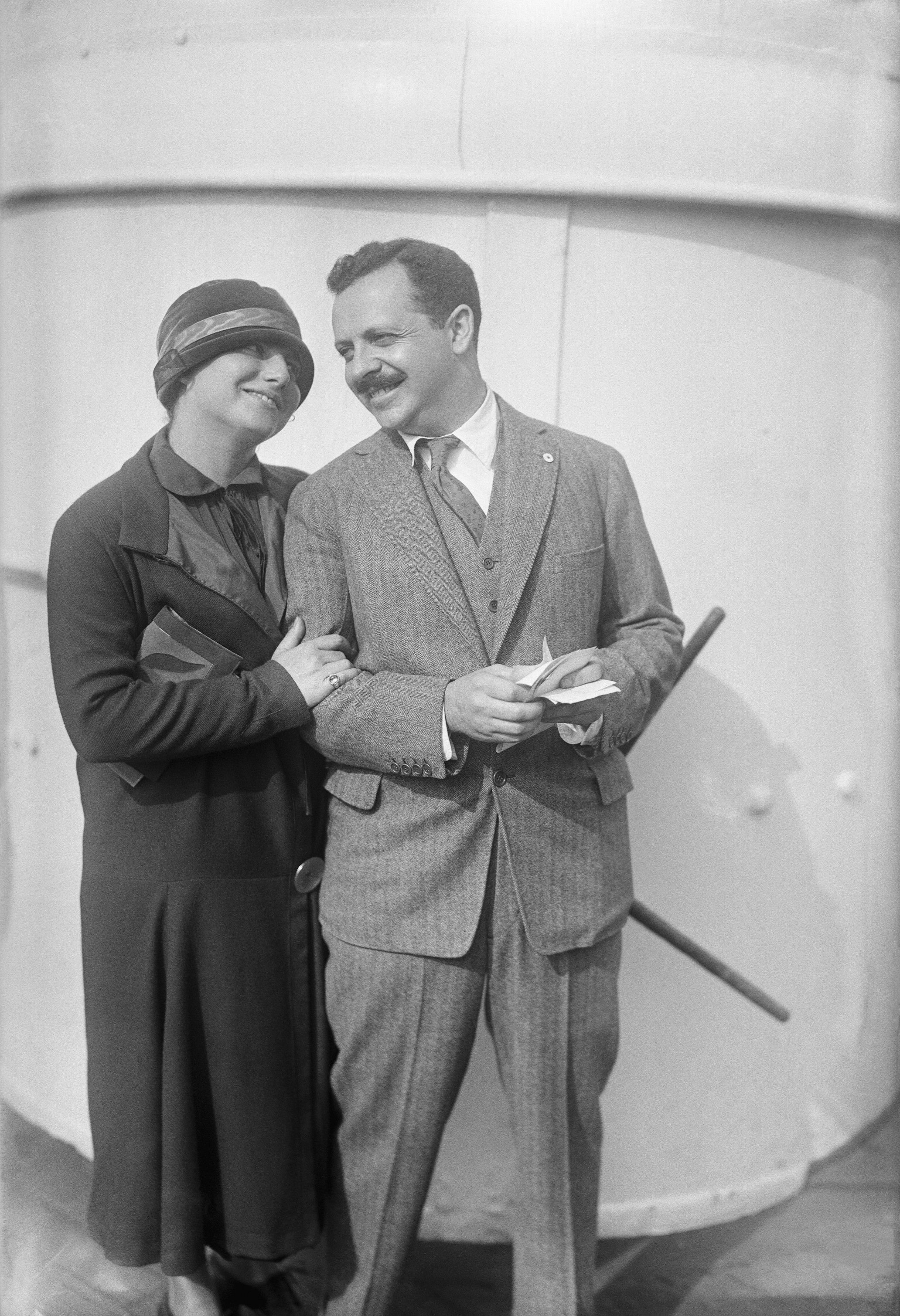 Doris E. Fleischman, the first American married woman to travel on a maiden name passport, arriving in New York City in 1923 with her husband Edward L. Bernays.