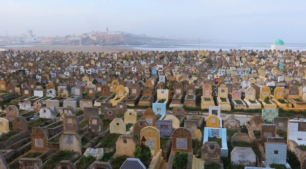 Sidi Ben Achir Cemetery in Salé, Morocco