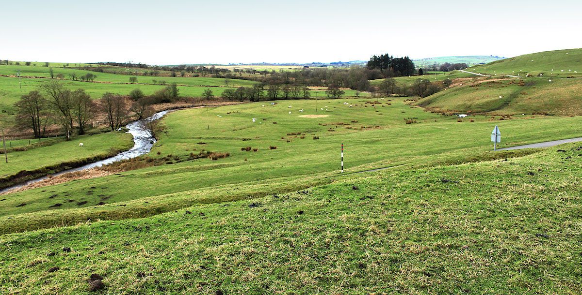 A view of the Bewcastle Common, across which the old corpse road winds.