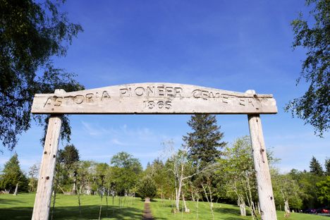 Cemetery entrance