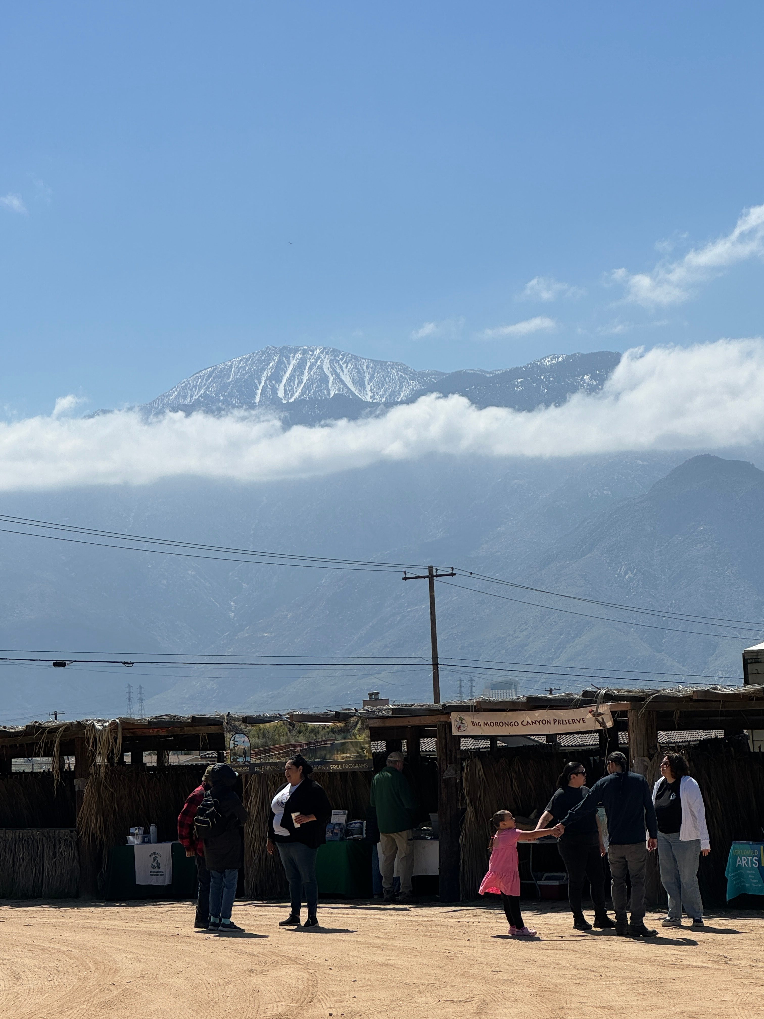 The Morongo Reservation sits between the San Gorgonio and San Jacinto mountains.