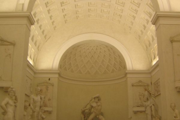 The vaulted gallery of plaster models.