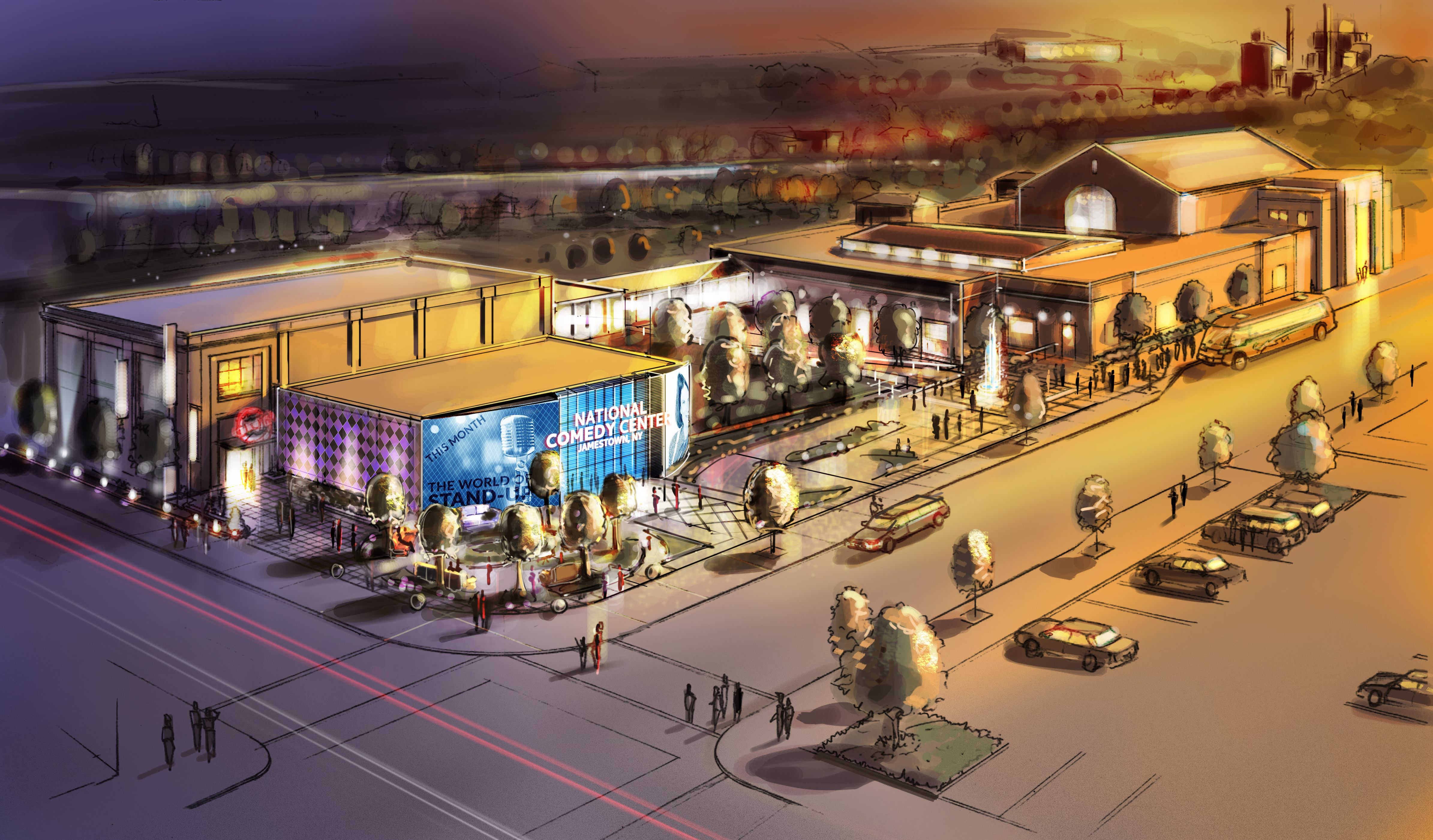 What the National Comedy Center may look like once completed.