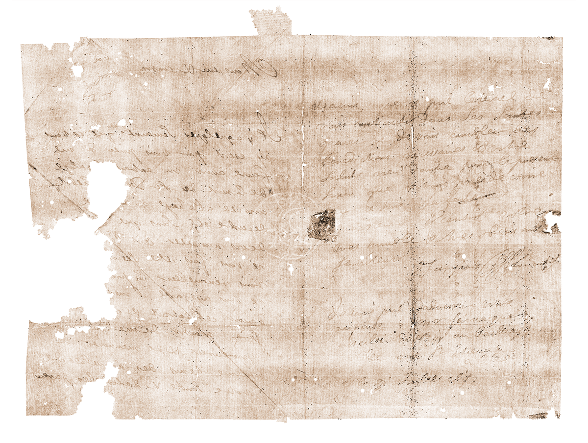 The letter designated DB-1627 is still sealed and unopened, but that hasn't stopped researchers from reading it.