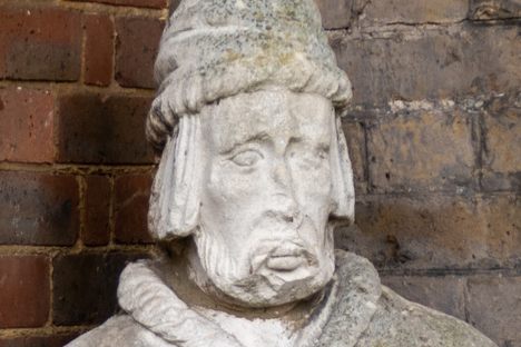 A close-up view of the Ancient Melancholy Man.