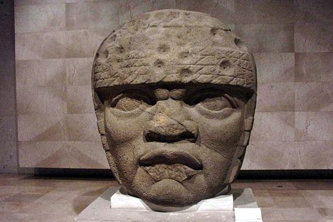 One of the Olmec stone heads believed to depict ancient kings. 