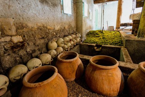 The Roman cellar at Mas des Tourelles was recreated with help from archaeologists.