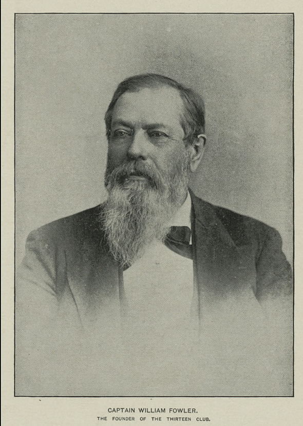 This portrait of William Fowler notes his claim to fame.
