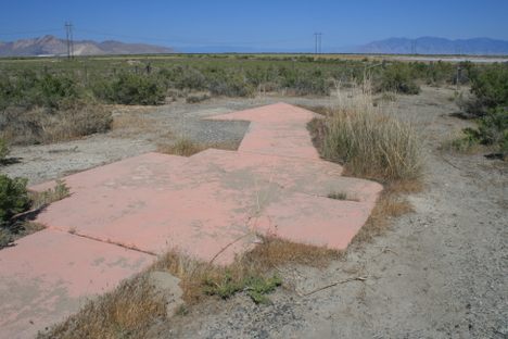 Bend in the arrow, looking east.