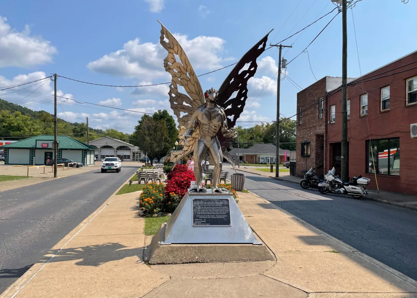 Mothman Statue.