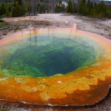 Morning Glory pool at Yellowstone National Park