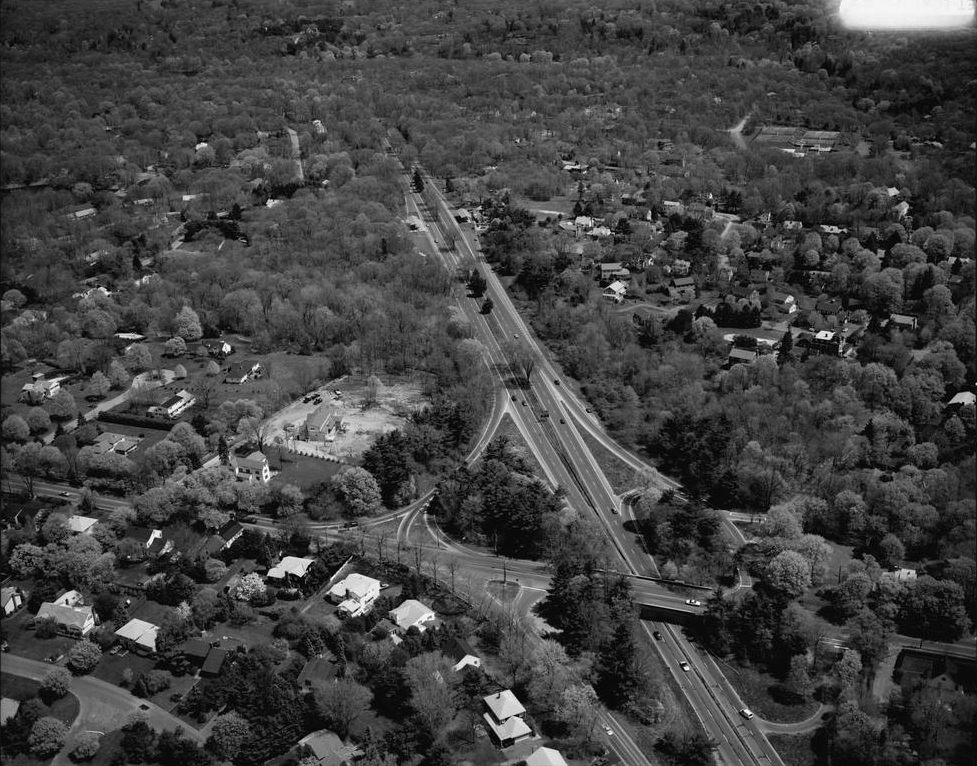 Aerial view of the Merritt Parkway