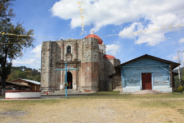 The original Dominican facade was rebuilt.