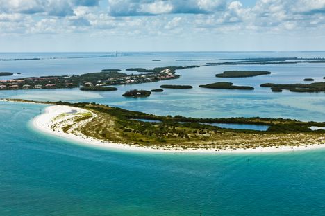 Fort De Soto Park is the largest in Pinellas County, spanning over 1,000 acres with five connected islands.
