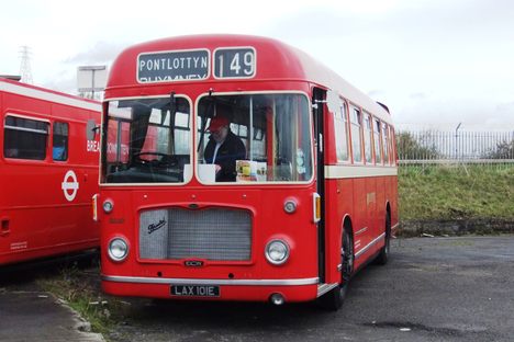 The museum contains a small fleet of retired buses.