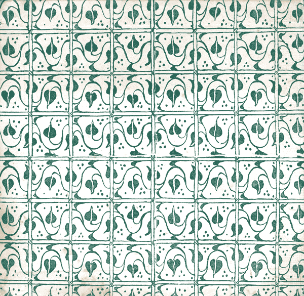 Repeating floral or vegetal patterns became popular in the 19th century.