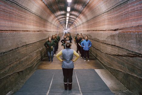 Inside the National Speleotherapy Clinic in Belarus, where treatments are carried out in an active salt mine nearly 1,400 feet underground. 