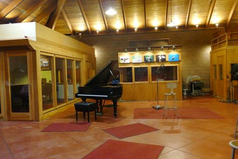 The interior of Van Gelder Studio, where dozens of classic jazz albums were made.
