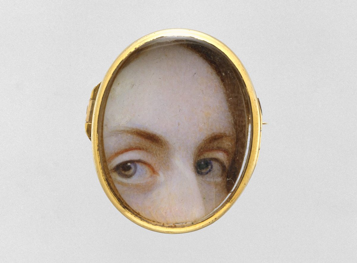 A miniature watercolor on ivory from c. 1840.