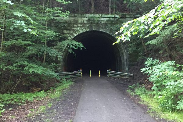 Tunnel entrance.