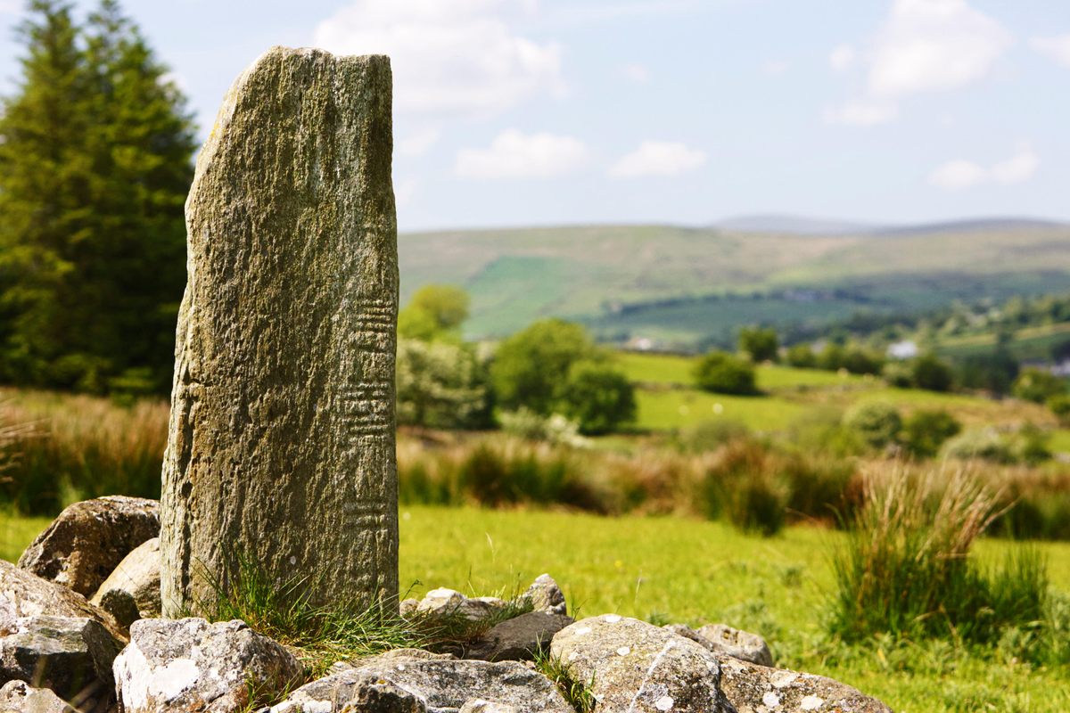 The Aghascrebagh Ogham Stone in County Tyrone, Northern Ireland, contains the name "'Dotetto, son of Maglani," and is around 1,500 years old. 