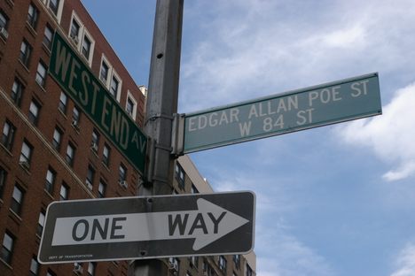Street sign for Edgar Allan Poe Street