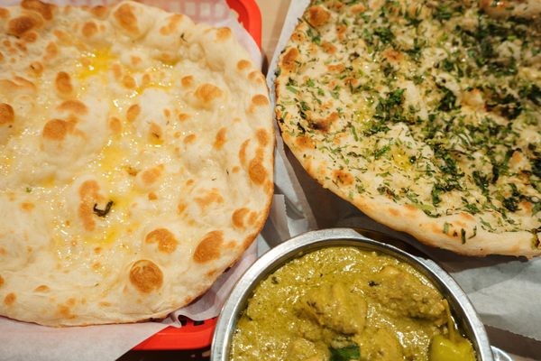 Be sure to order the ghee-slathered flatbreads.